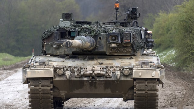 Ein Panzer der Schweizer Armee. Ein Panzer der Schweizer Armee.