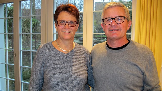 Porträt von Hans und Barbara Nägeli. Porträt von Hans und Barbara Nägeli.