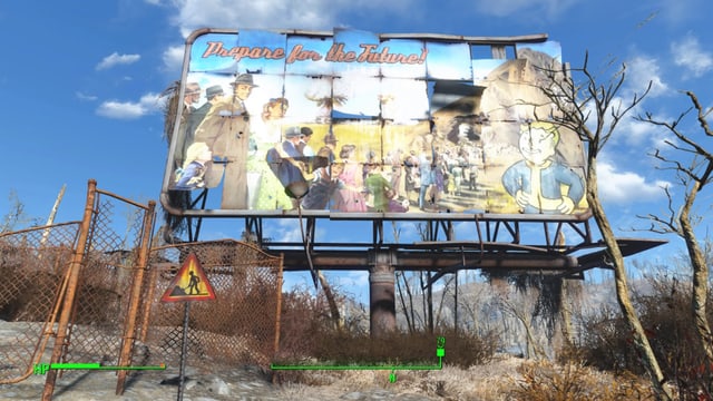 Ein Plakat macht Werbung für Bunker: Prepare for the Future! Ein Plakat macht Werbung für Bunker: Prepare for the Future!