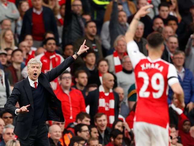Für Arsène Wenger (l.) und Granit Xhaka steht viel auf dem Spiel. Für Arsène Wenger (l.) und Granit Xhaka steht viel auf dem Spiel.