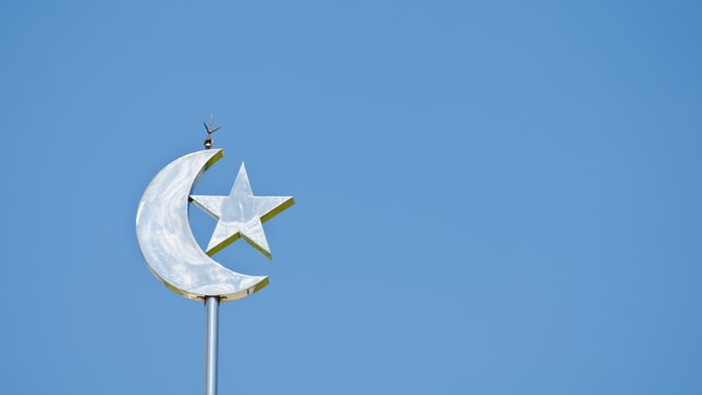 Halbmond mit Stern - Symbol für den Islam