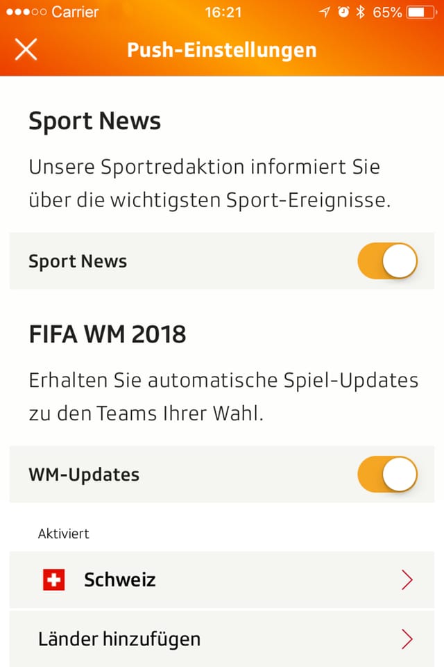 Srf Sport App : Die WM in der SRF Sport App - Alle Spiele, alle Tore live ...