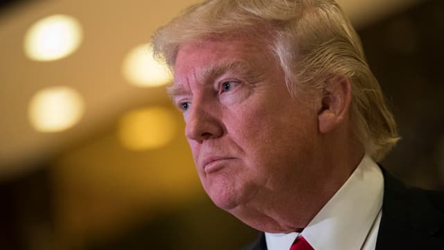 Trump in Nahaufnahme. Trump in Nahaufnahme.
