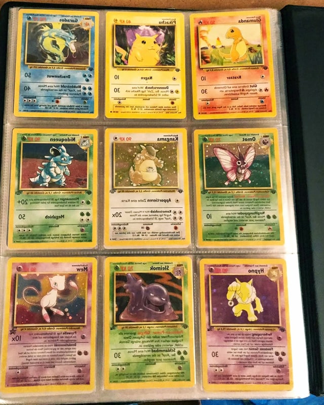 Pokémon-Karten in einem Ordner Pokémon-Karten in einem Ordner
