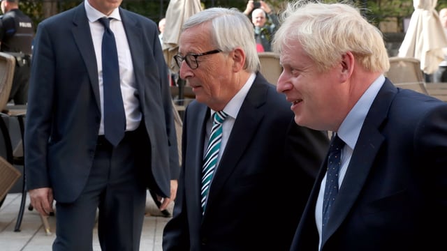 Jean-Claude Juncker trifft in Luxemburg Boris Johnson. Jean-Claude Juncker trifft in Luxemburg Boris Johnson.