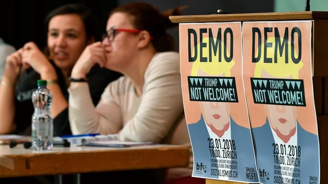 Demo gegen Trumps WEF-Besuch Demo gegen Trumps WEF-Besuch