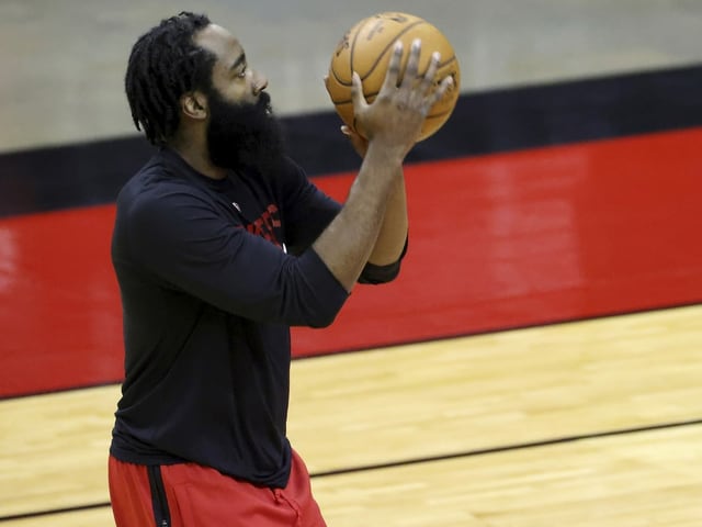 Der langjährige Rockets-Superstar James Harden. Der langjährige Rockets-Superstar James Harden.