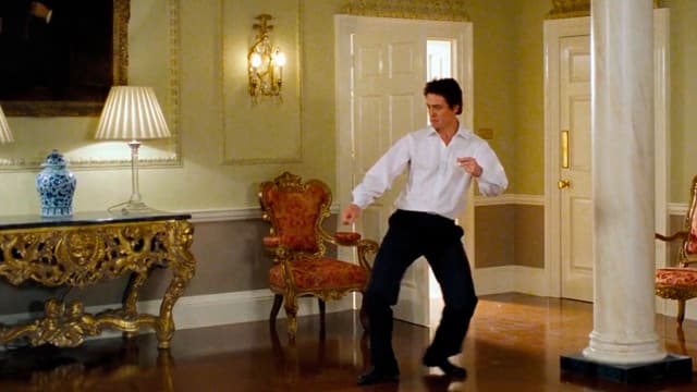 Eleganter Mann tanzt Eleganter Mann tanzt