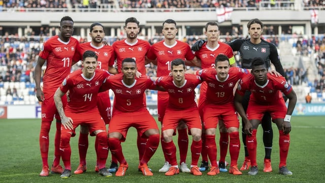 Ein Foto der Schweizer Fussball-Nationalmannschaft Ein Foto der Schweizer Fussball-Nationalmannschaft
