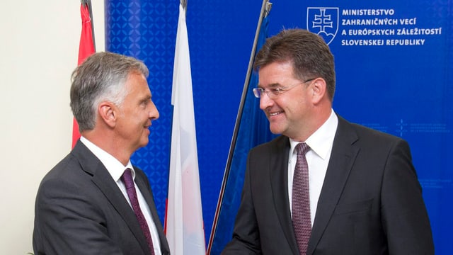 Dider Burkhalter und Miroslav Lajcak Dider Burkhalter und Miroslav Lajcak