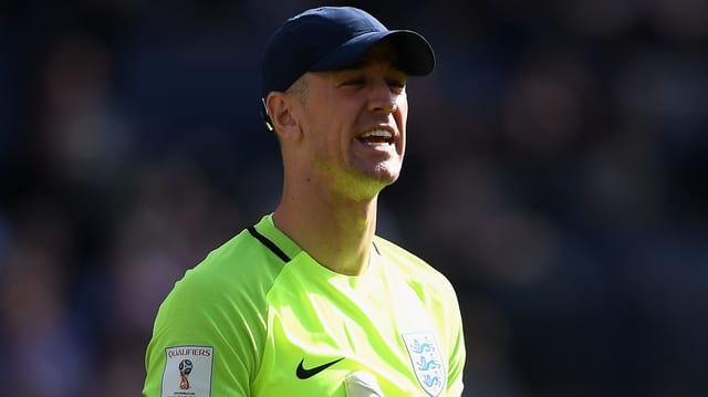 Joe Hart mit Käppi Joe Hart mit Käppi