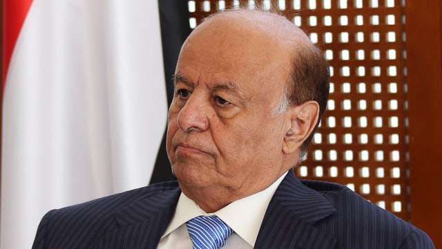 Präsident Rabbo Mansur Hadi. Präsident Rabbo Mansur Hadi.