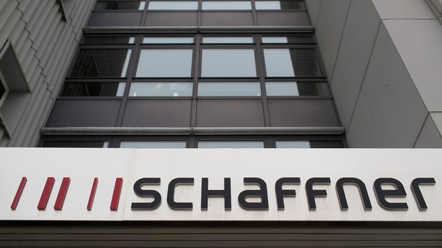 Logo der Firma Schaffner. Logo der Firma Schaffner.