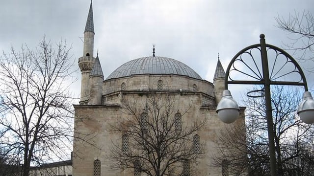Moschee mit Minarett. Moschee mit Minarett.