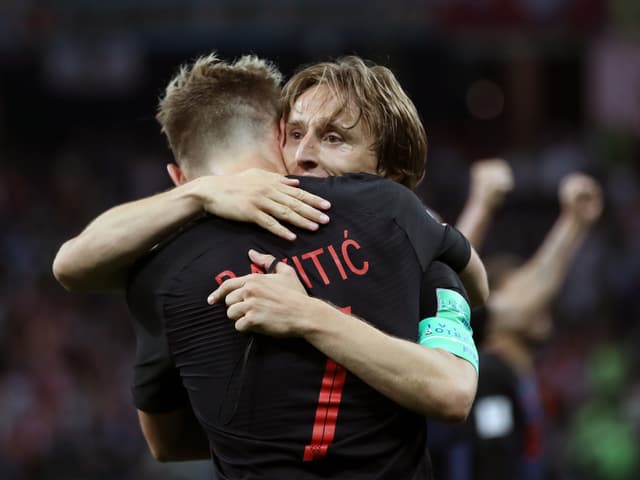Ivan Rakitic und Luka Modric. Ivan Rakitic und Luka Modric.