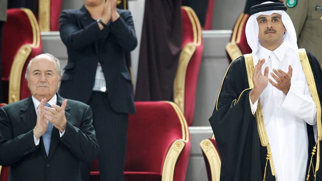 Blatter und der katarische Kronprinz. Blatter und der katarische Kronprinz.
