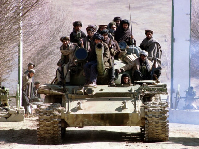 Taliban-Kämpfer in Kabul, 1996 Taliban-Kämpfer in Kabul, 1996