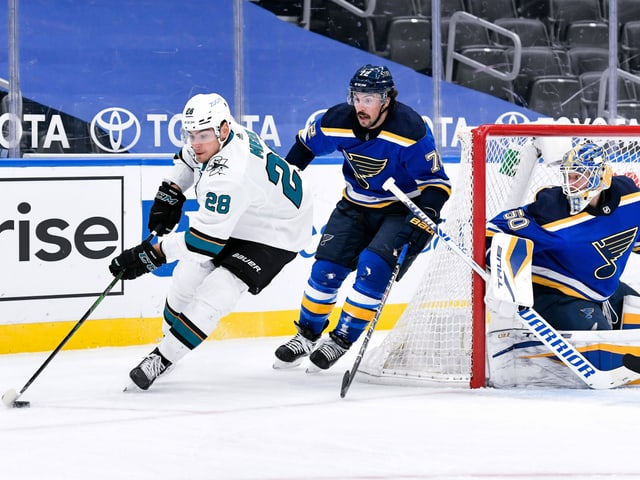 Timo Meier schoss 7 Mal aufs Tor, blieb aber ohne Treffer. Timo Meier schoss 7 Mal aufs Tor, blieb aber ohne Treffer.