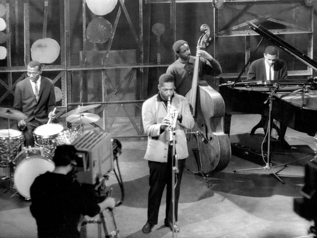 Das Coltrane Quartet spielt in einem Fernsehstudio Das Coltrane Quartet spielt in einem Fernsehstudio
