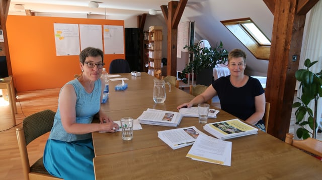 Die Projektleiterinnen, die aus dem Kloster ein Betreuungsangebot für Demenzkranke machen wollen: Edith Kaufmann (links) und Luzia Hafner. Die Projektleiterinnen, die aus dem Kloster ein Betreuungsangebot für Demenzkranke machen wollen: Edith Kaufmann (links) und Luzia Hafner.