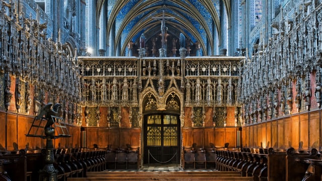 Eine reich verzierte Kathedrale. Eine reich verzierte Kathedrale.