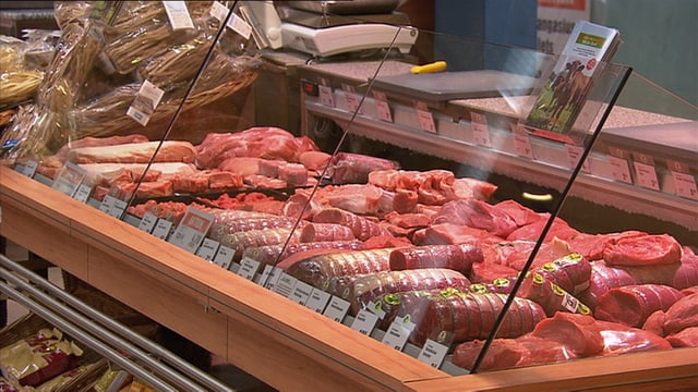 Fleisch in der Offentheke Fleisch in der Offentheke