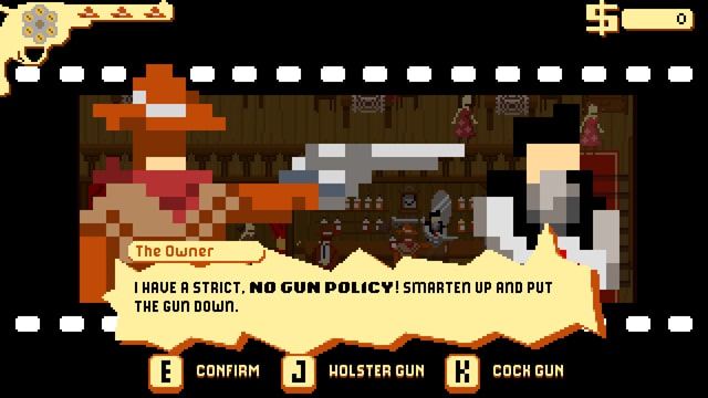 Eine Szene aus dem Game «Westerado». Eine Szene aus dem Game «Westerado».