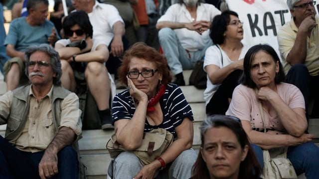 Lange Gesichter in Athen Lange Gesichter in Athen