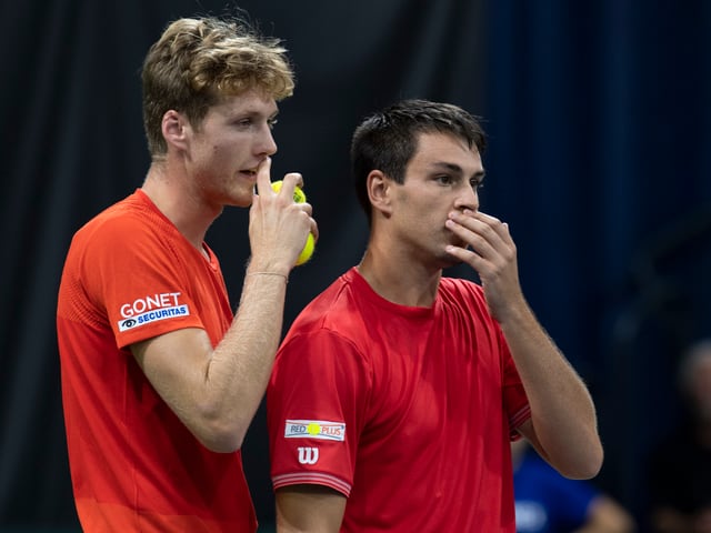 Antoine Bellier und Luca Margaroli im Gespräch. Antoine Bellier und Luca Margaroli im Gespräch.