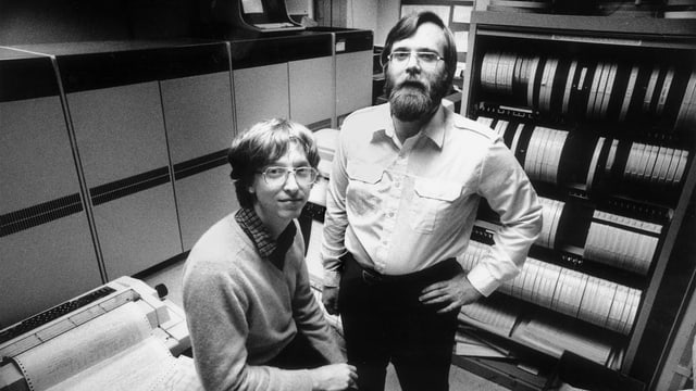 Bill Gates und Paul Allen im Jahr 1981 Bill Gates und Paul Allen im Jahr 1981