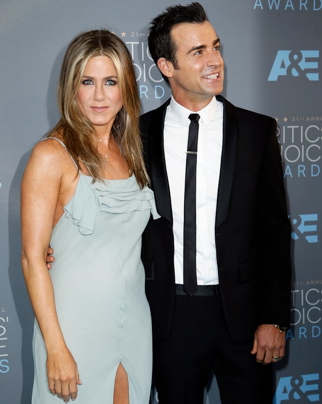 Jennifer Aniston und Justin Theroux. Jennifer Aniston und Justin Theroux.
