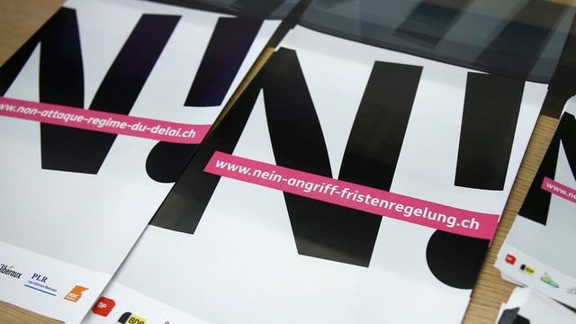 Nein-Flyer der Gegner Nein-Flyer der Gegner