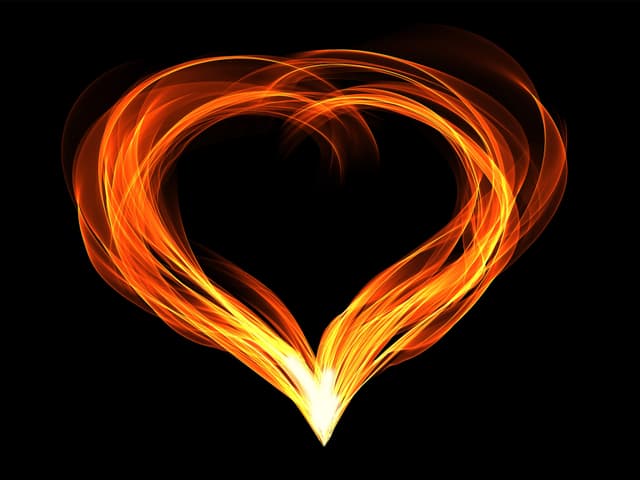 Dein Herz aus feurigen Flammen. Dein Herz aus feurigen Flammen.