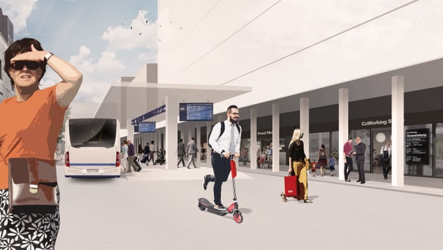 Der geplante Busbahnhof in der Zuger Gemeinde Risch. Der geplante Busbahnhof in der Zuger Gemeinde Risch.