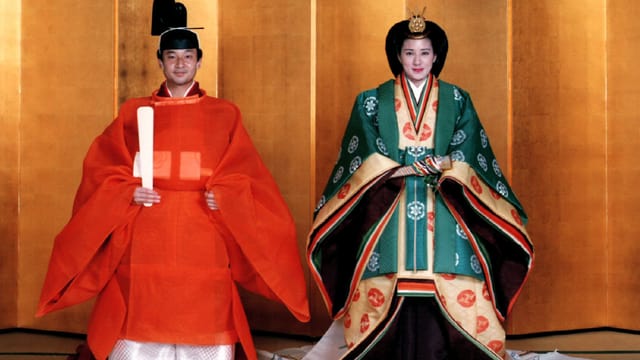 Hochzeit von Kronprinz Naruhito und Kronprinzessin Masako. Hochzeit von Kronprinz Naruhito und Kronprinzessin Masako.