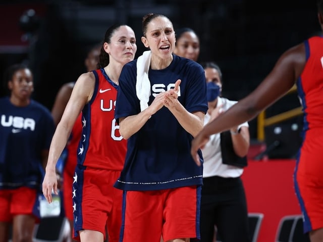Die Basketballerinnen von Team USA. Die Basketballerinnen von Team USA.