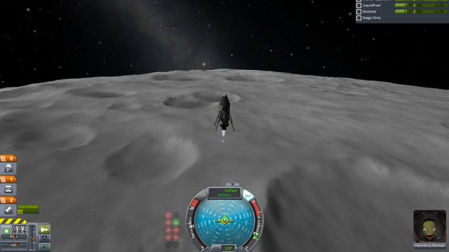 Total aufgeregt landet Valentina auf dem Mond. Total aufgeregt landet Valentina auf dem Mond.