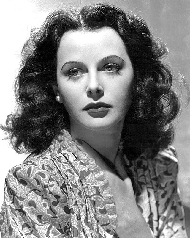Schwarz-Weiss Portrait von Hedy Lamarr Schwarz-Weiss Portrait von Hedy Lamarr