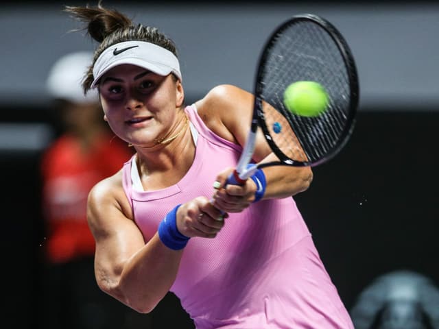 Die Kanadierin Bianca Andreescu. Die Kanadierin Bianca Andreescu.