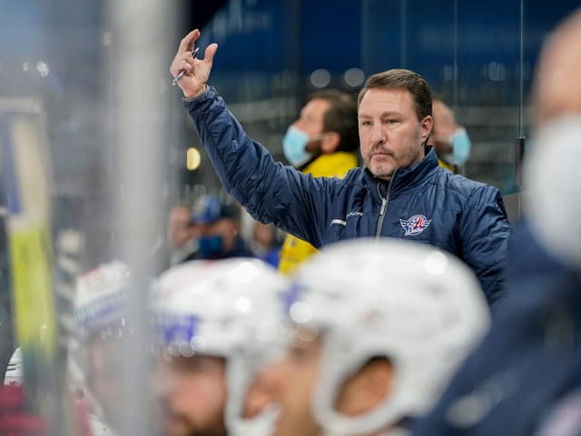 Rapperswil-Jona-Coach Jeff Tomlinson. Rapperswil-Jona-Coach Jeff Tomlinson.