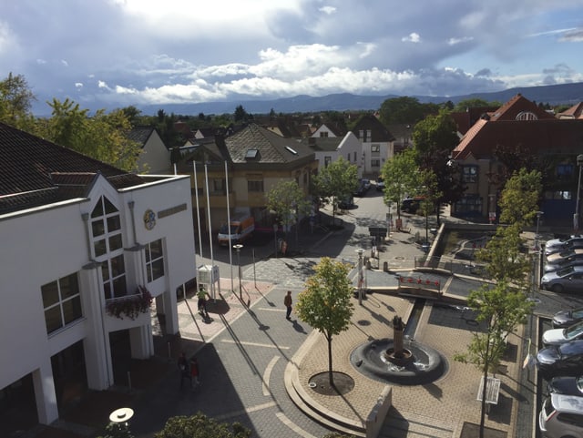 Platz in einer Stadt Platz in einer Stadt