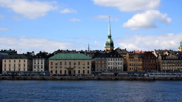 Blick auf die schwedische Hauptstadt. Blick auf die schwedische Hauptstadt.