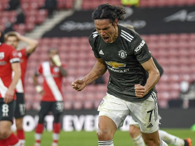 Edinson Cavani jubelt Edinson Cavani jubelt