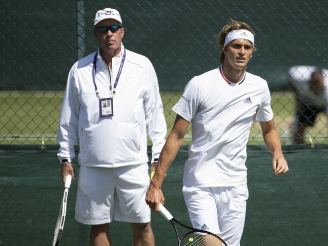 Ivan Lendl mit Schützling Alexander Zverev. Ivan Lendl mit Schützling Alexander Zverev.