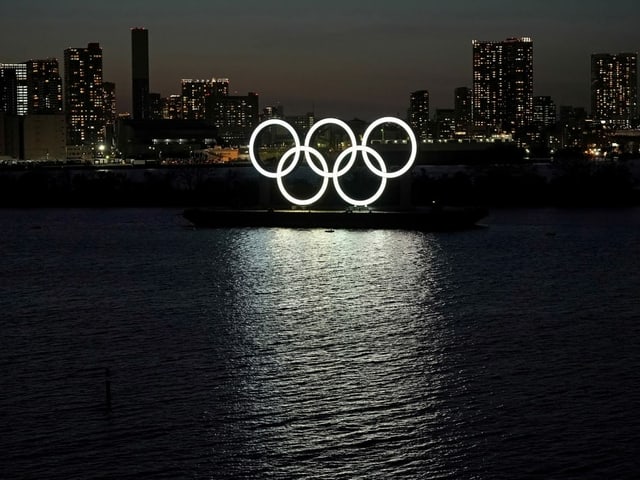 Olympische Ringe in Japan Olympische Ringe in Japan