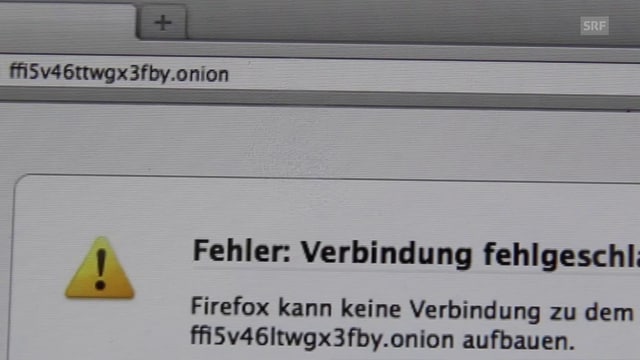 Die Adresszeile eines Tor-Browsers mit der darunterstehenden Nachricht, dass die Verbindung zur gesuchten Seite fehlgeschlagen ist. Die Adresszeile eines Tor-Browsers mit der darunterstehenden Nachricht, dass die Verbindung zur gesuchten Seite fehlgeschlagen ist.