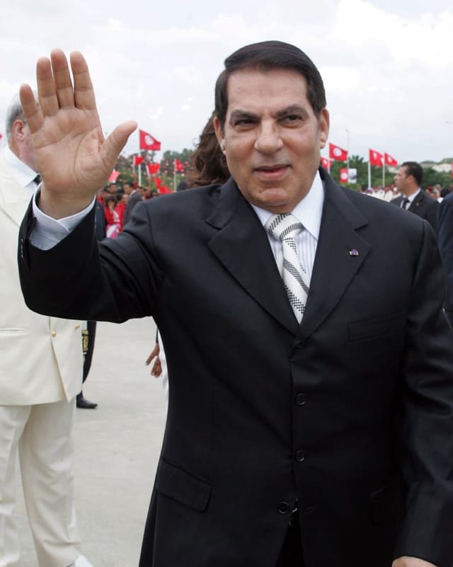 Der ehemalige tunesische Diktator Ben Ali. Der ehemalige tunesische Diktator Ben Ali.