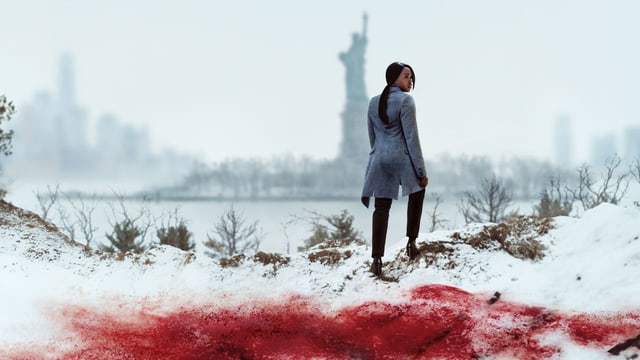 Im Rücken der Freiheitstatue: Starke Bilder der New Yorker Vorstadt «Jersey City» in der Serie «Seven Seconds». Im Rücken der Freiheitstatue: Starke Bilder der New Yorker Vorstadt «Jersey City» in der Serie «Seven Seconds».