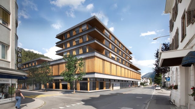 Visualisaziun da la surbajegiada «Marcau» a Glion. Visualisaziun da la surbajegiada «Marcau» a Glion.
