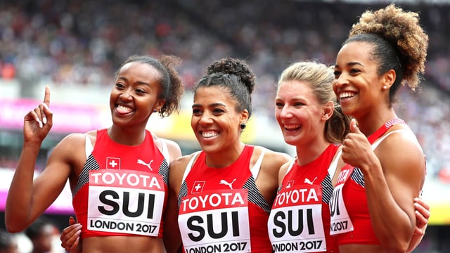 Sarah Atcho, Mujinga Kambundji, Ajla Del Ponte, Salomé Kora Sarah Atcho, Mujinga Kambundji, Ajla Del Ponte, Salomé Kora